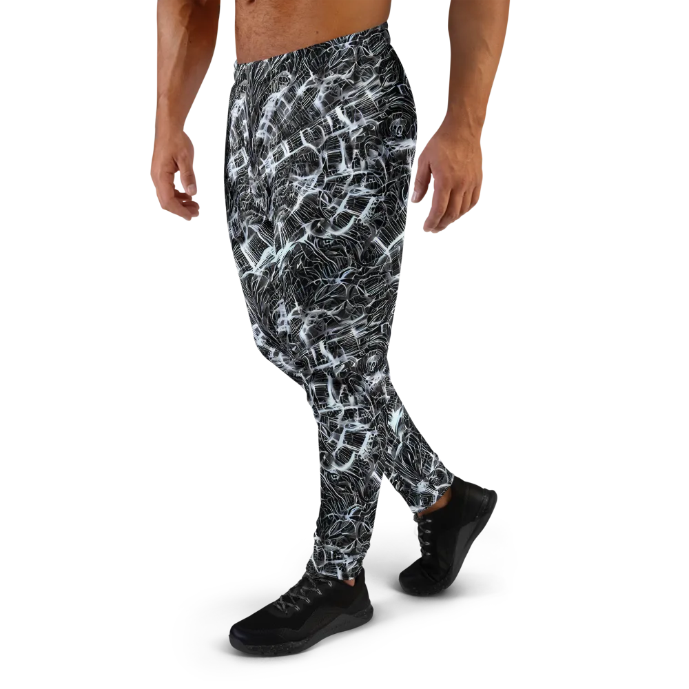 Silver Static on Men's Joggers — Left