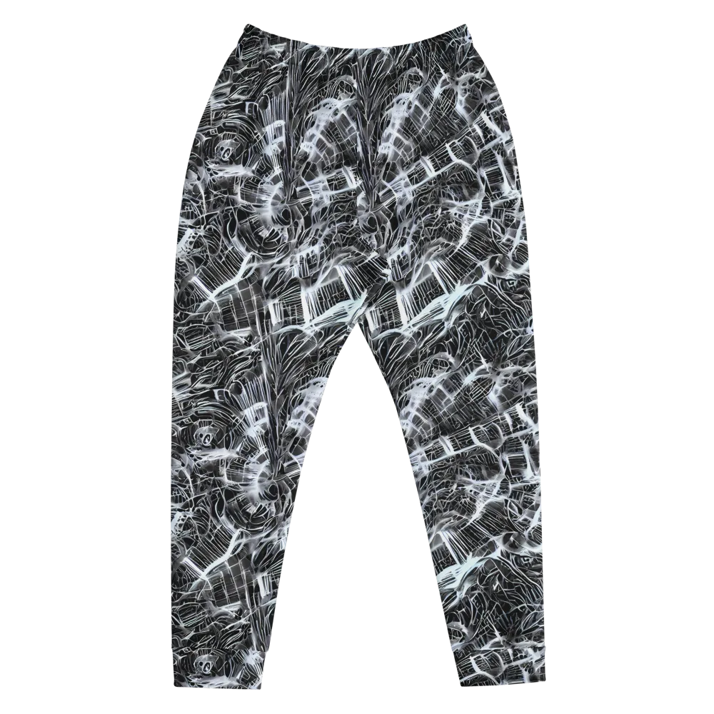 Silver Static on Men's Joggers — Front