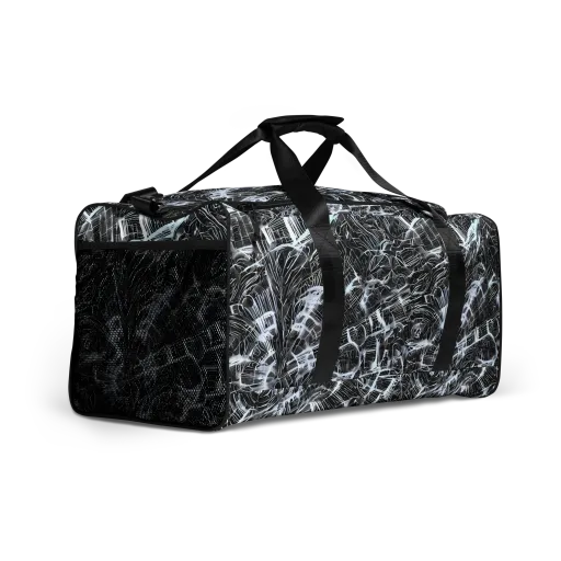 Silver Static on a Duffle Bag