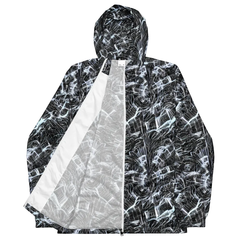 Silver Static on Men's Windbreaker — Front