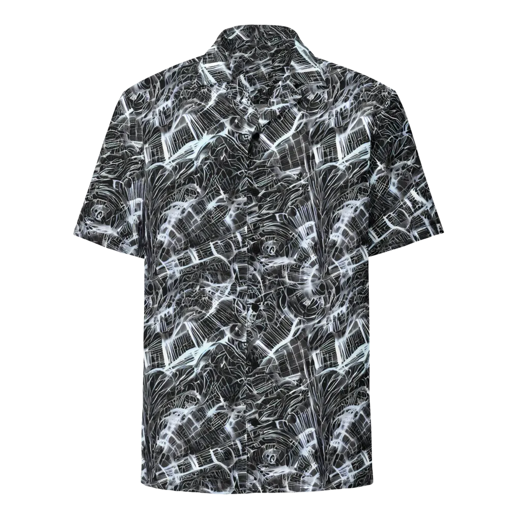 Silver Static on Button Shirt — Front