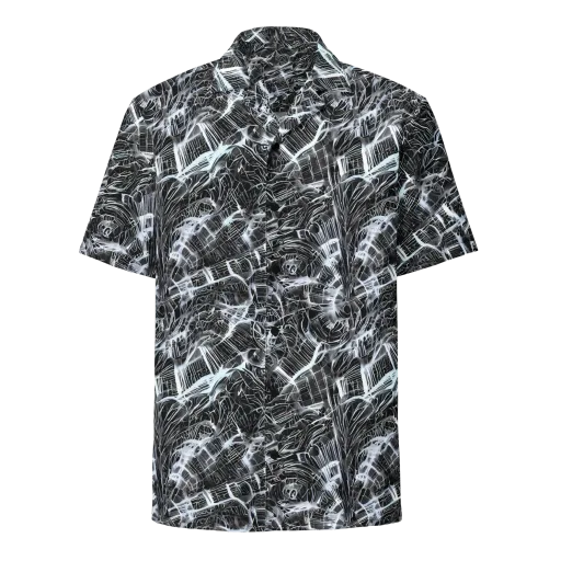 Silver Static on a Button Shirt