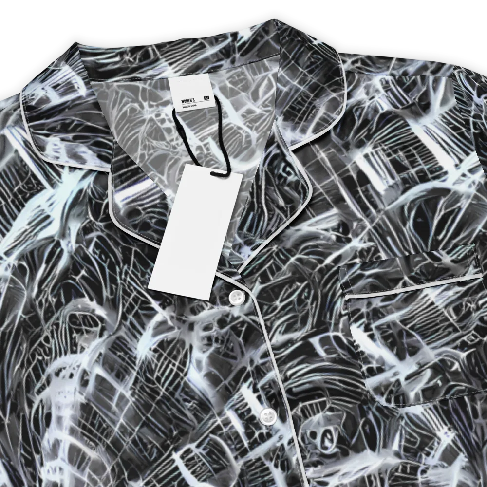 Silver Static on Women's Short Sleeve Pajama Top — Product details