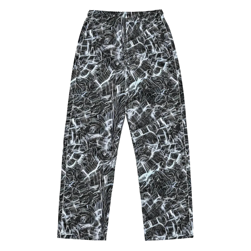Silver Static on Women's Pajama Pants — Front