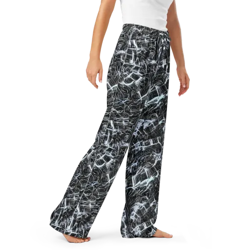 Silver Static on a Women's Pajama Pants