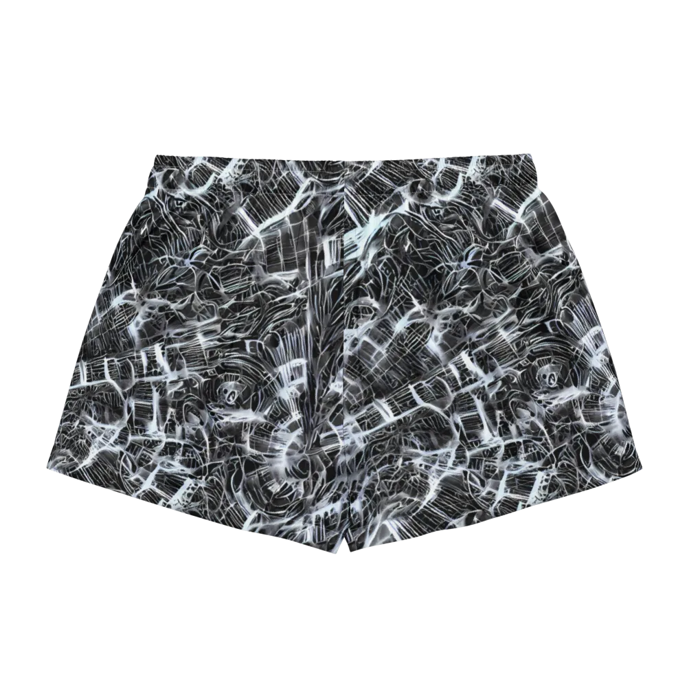 Silver Static on Women's Pajama Shorts — Back