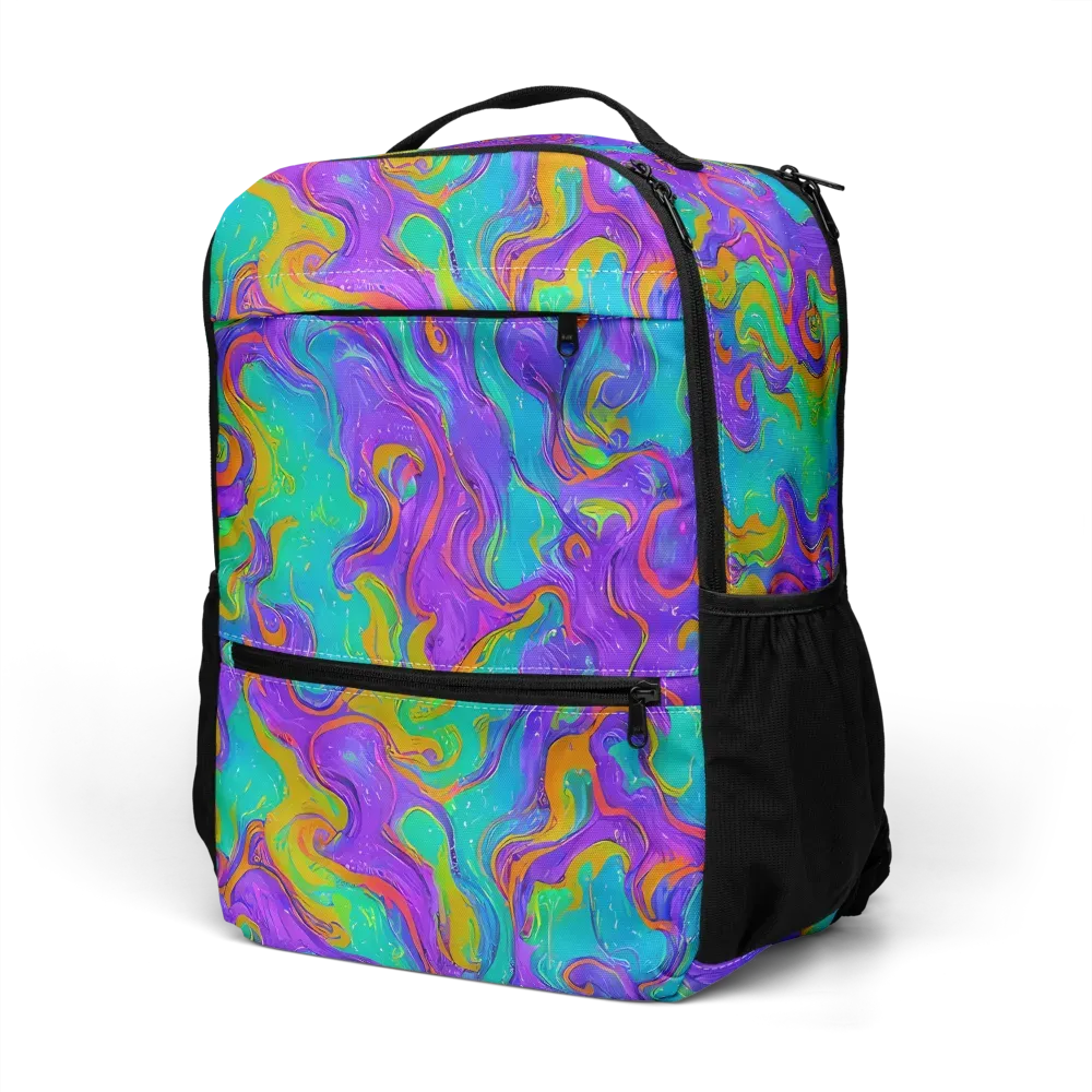 Aurora Fever on Utility Backpack — Left Front