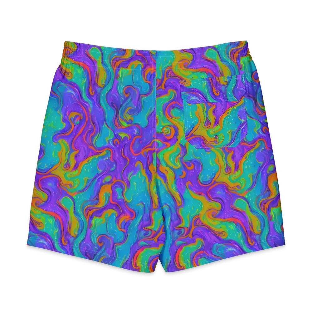Aurora Fever on Men's Board Shorts — Back