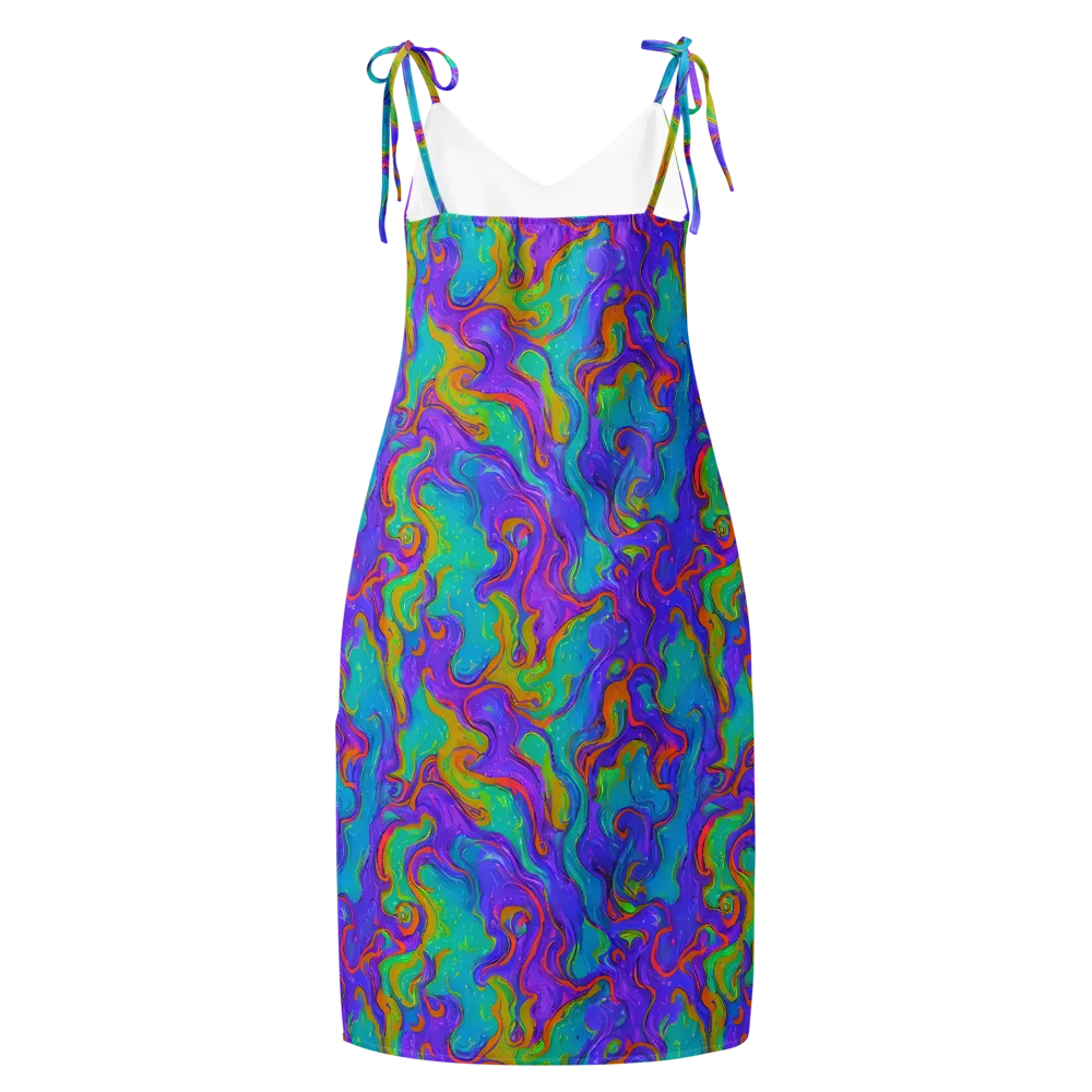 Aurora Fever on Slip Dress — Back