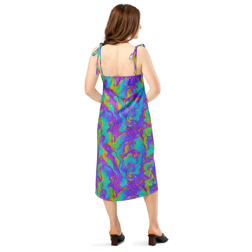 Aurora Fever on Slip Dress — Back