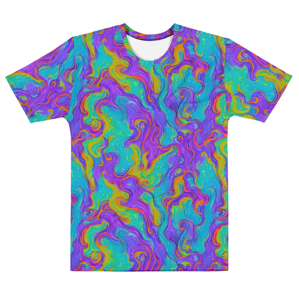 Aurora Fever on Men's Cotton Crew Neck T-Shirt — Front