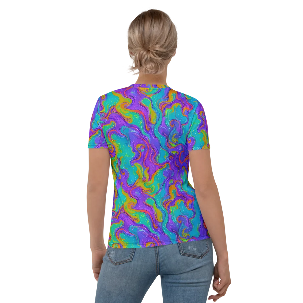 Aurora Fever on Women's Crew Neck T-Shirt — Back