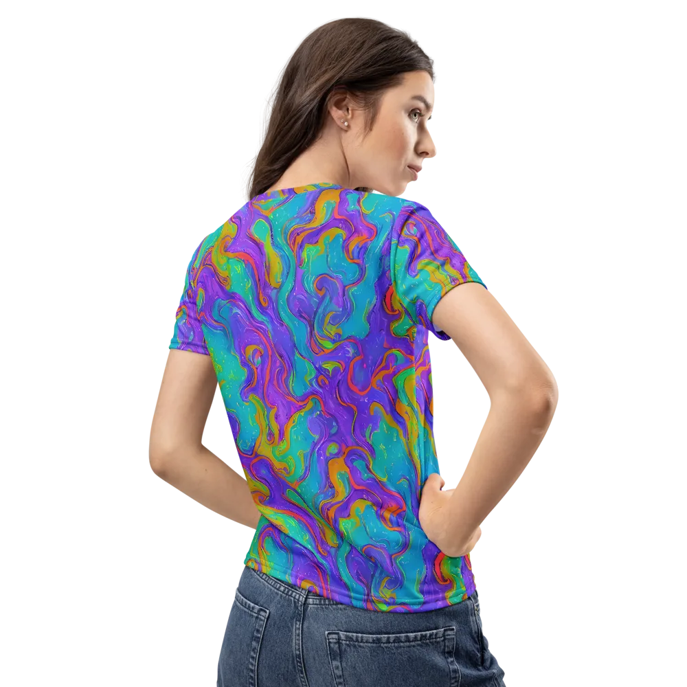 Aurora Fever on Women's Crew Neck T-Shirt — Back