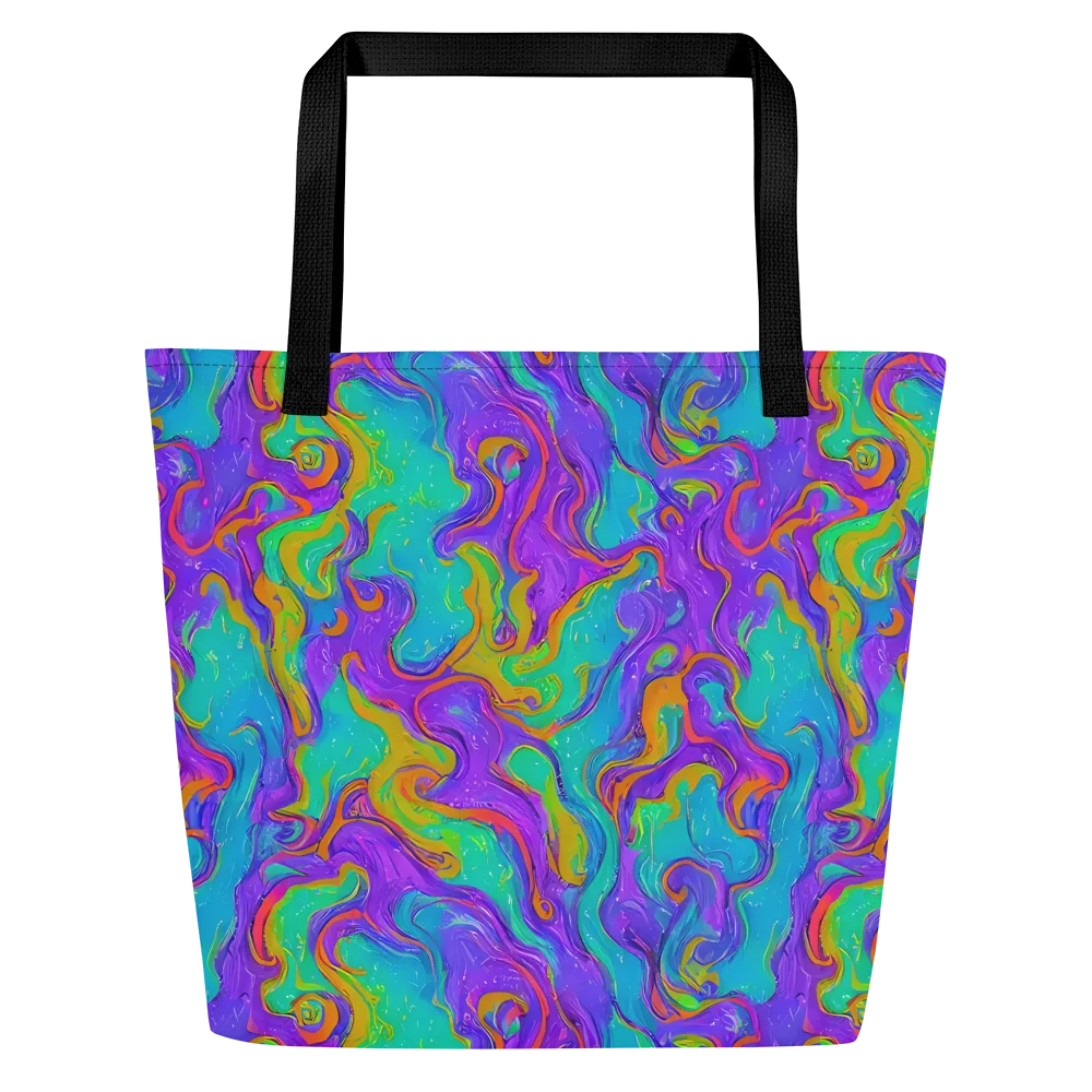 Aurora Fever on Large Tote Bag W/ Pocket — Front
