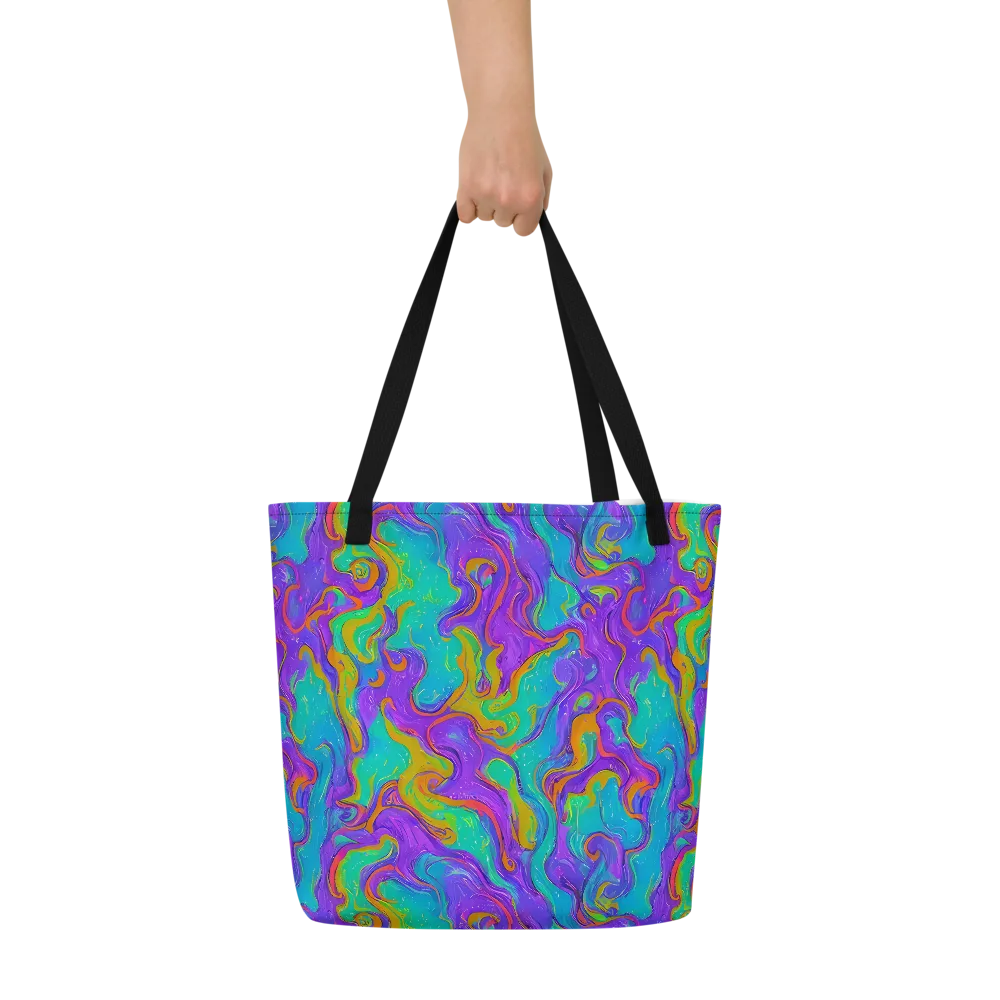 Aurora Fever on Large Tote Bag W/ Pocket — Front