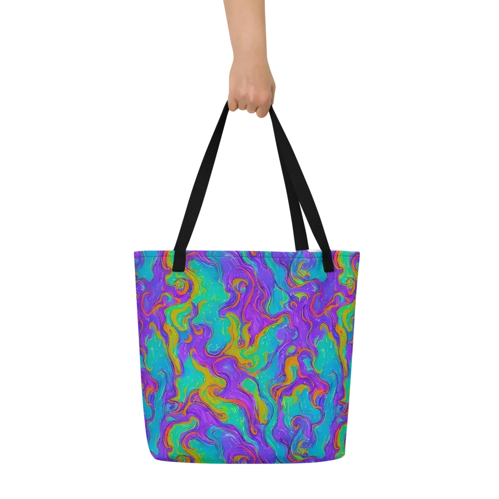 Aurora Fever on Large Tote Bag W/ Pocket — Front