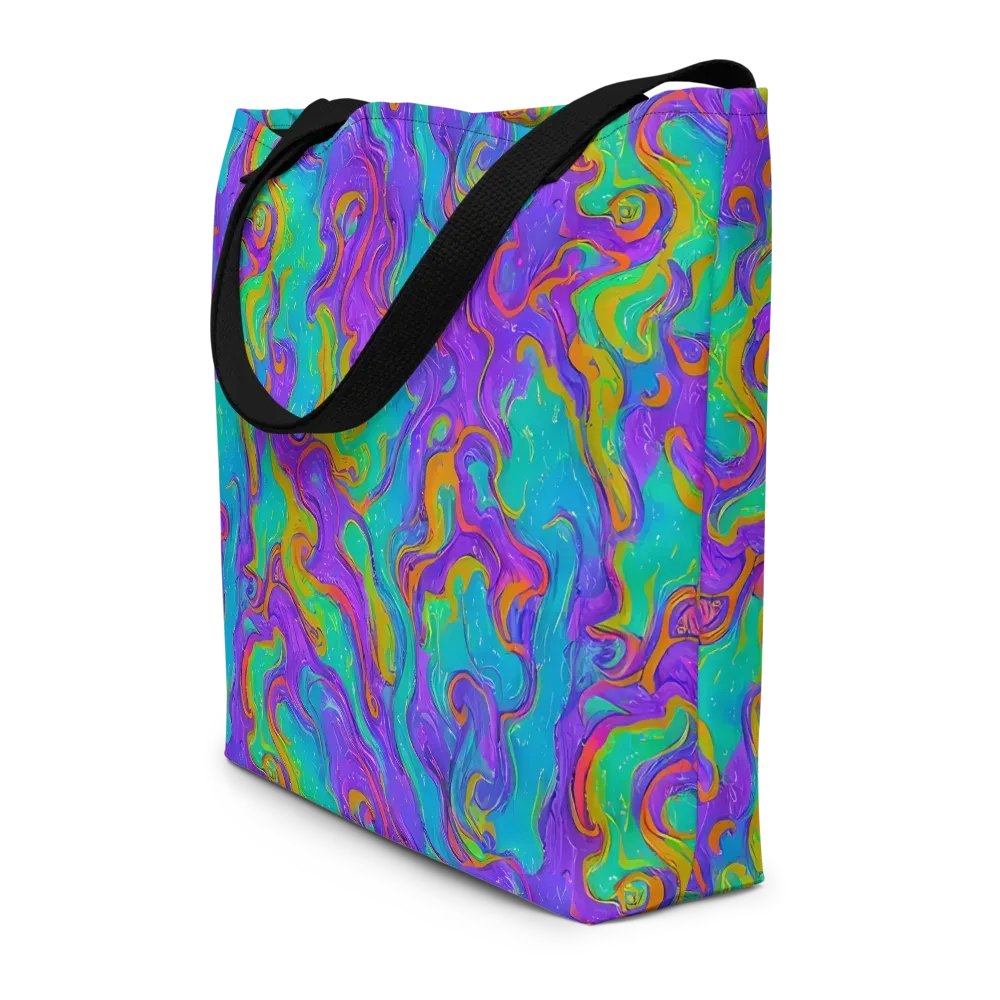 Aurora Fever on Large Tote Bag W/ Pocket — Front
