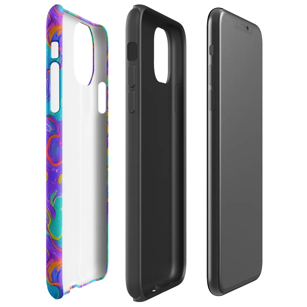 Aurora Fever on Tough Case for iPhone® — Right