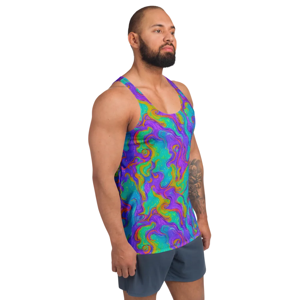Aurora Fever on Men's Tank Top — Right Front