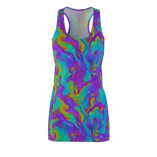 Aurora Fever on a Racerback Dress