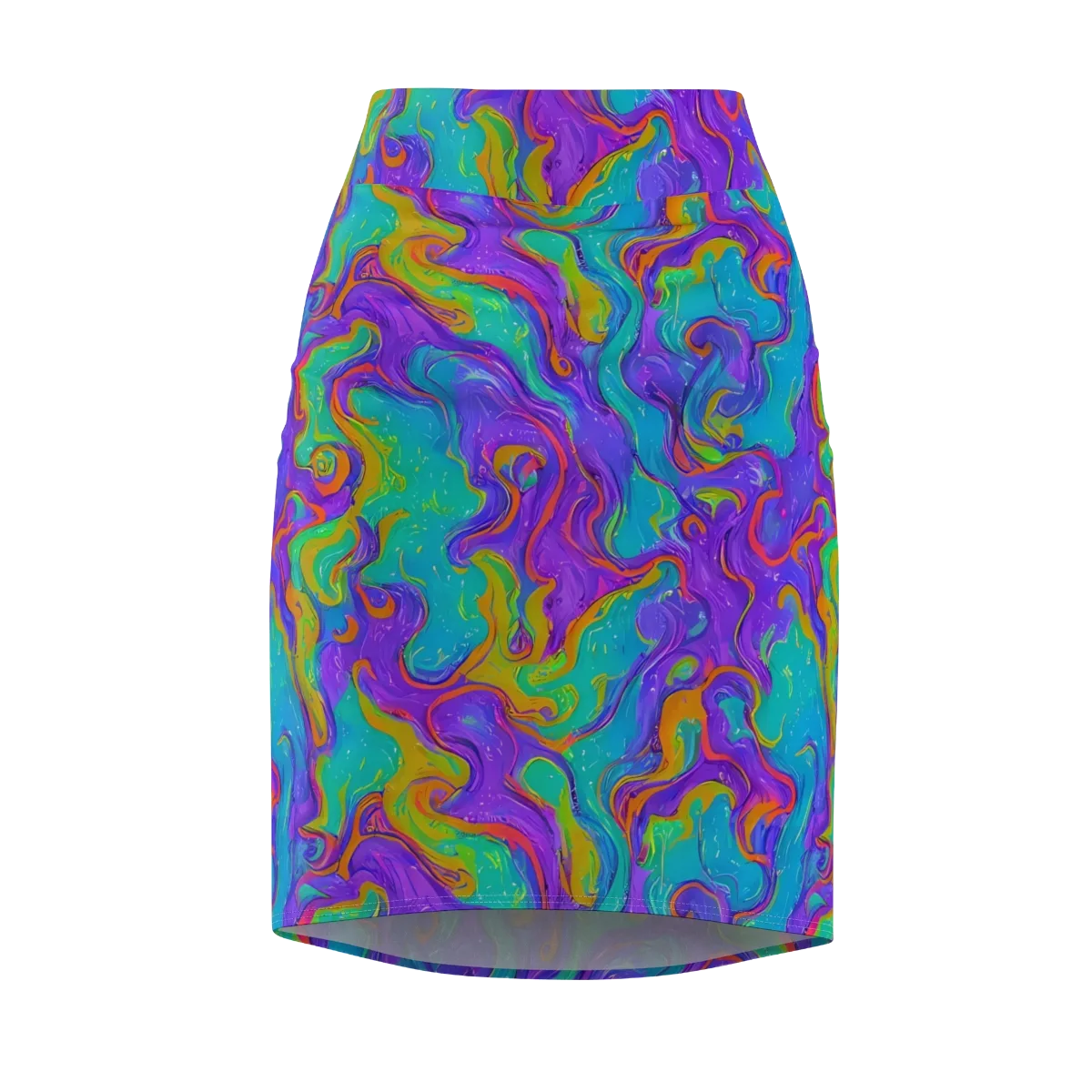 Aurora Fever on Pencil Skirt — Front