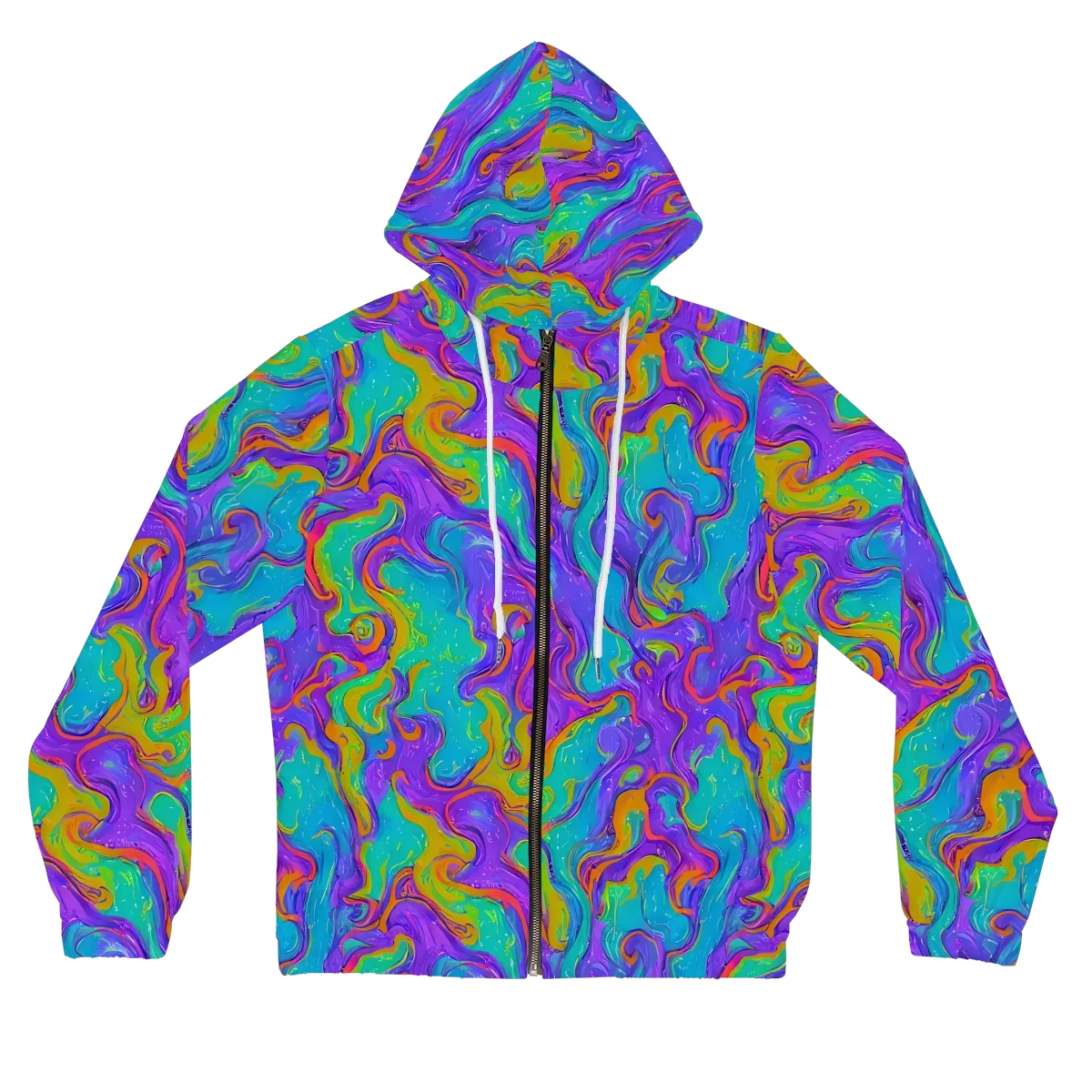 Aurora Fever on Women's Full-Zip Hoodie — Front