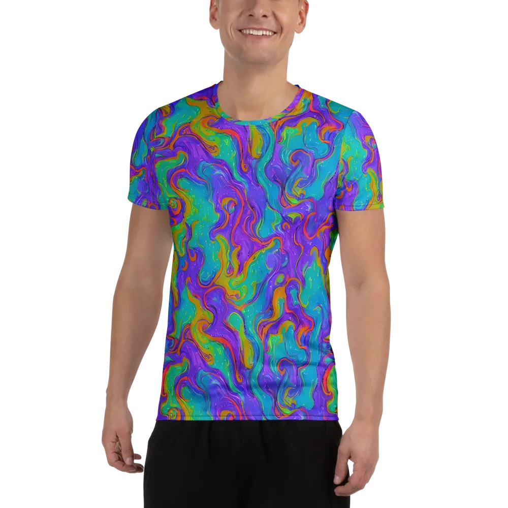 Aurora Fever on Men's Athletic T-Shirt — Front