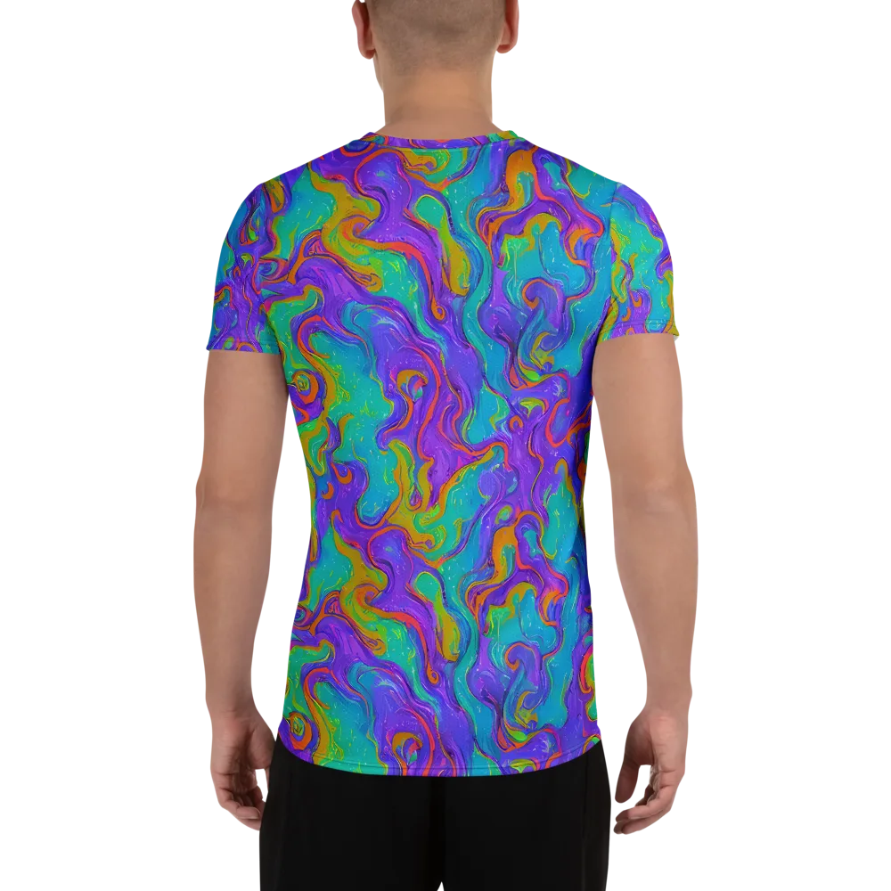 Aurora Fever on Men's Athletic T-Shirt — Back