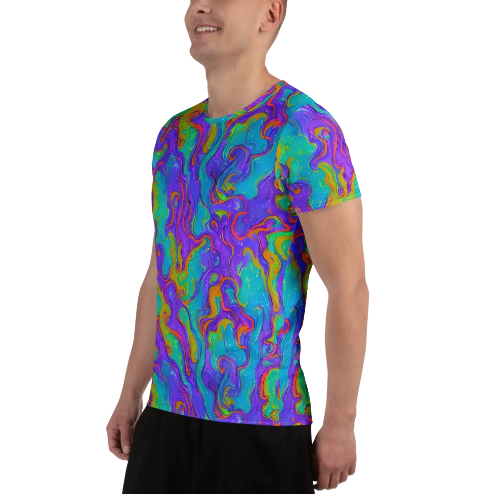 Aurora Fever on Men's Athletic T-Shirt — Left