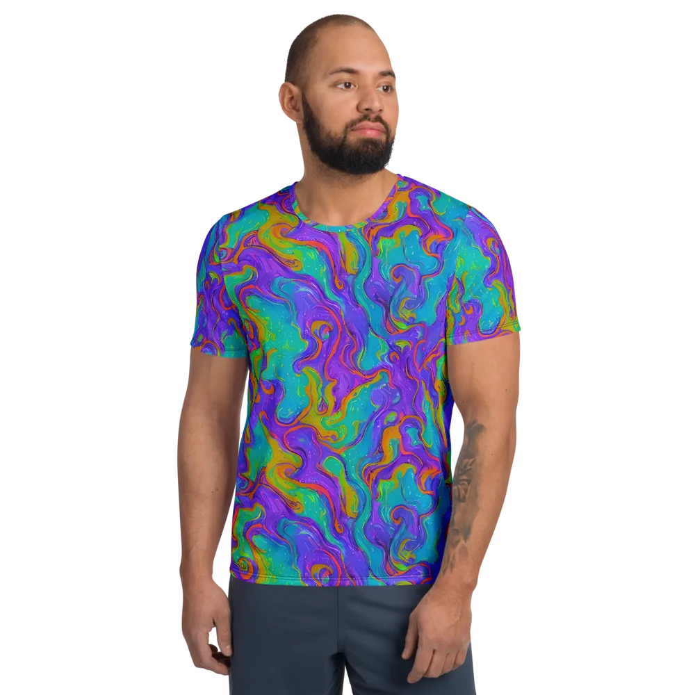 Aurora Fever on Men's Athletic T-Shirt — Front