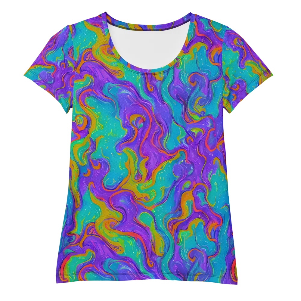Aurora Fever on Women's Athletic T-Shirt — Front