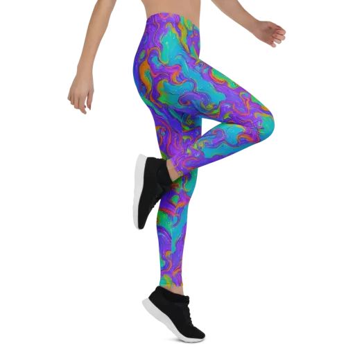 Aurora Fever on a Leggings