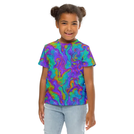 Aurora Fever on a Kids Crew Neck T-Shirt