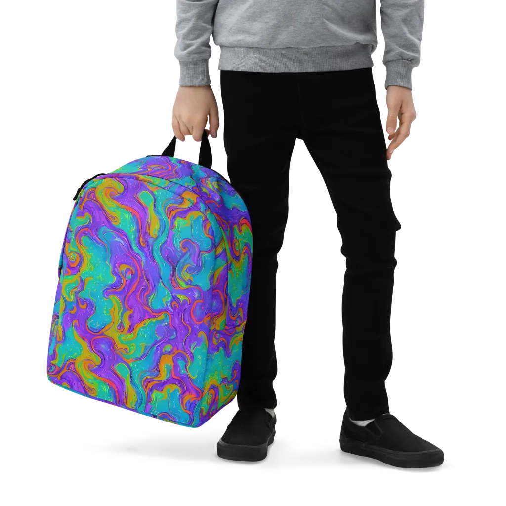 Aurora Fever on Minimalist Backpack — Zoomed-in