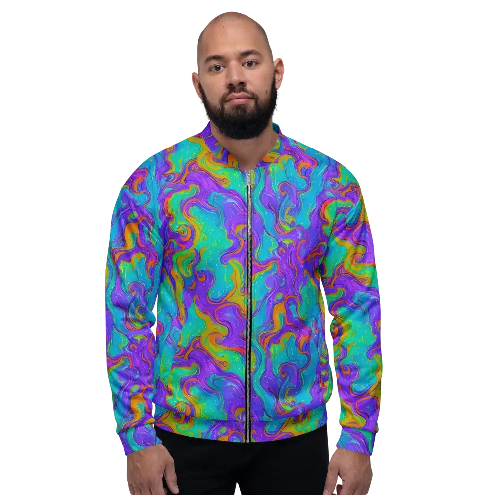 Aurora Fever on Bomber Jacket — Front