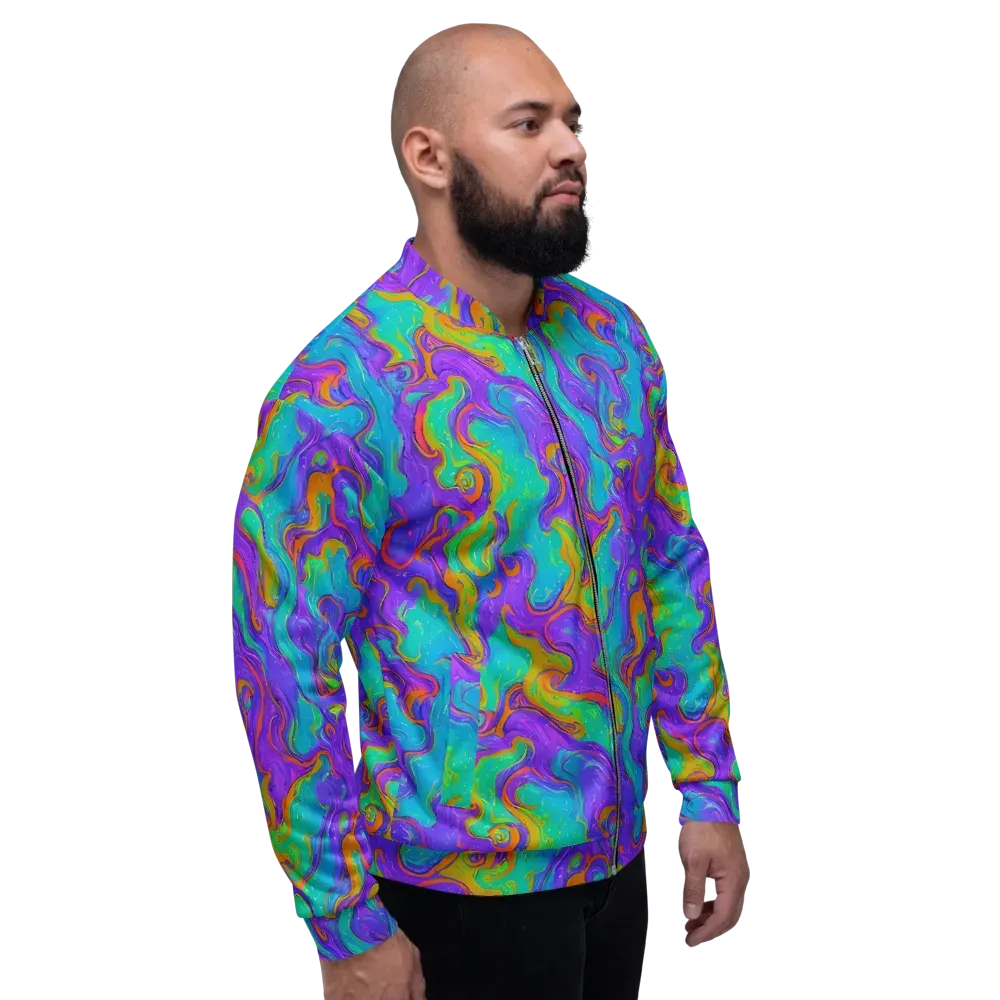 Aurora Fever on Bomber Jacket — Right