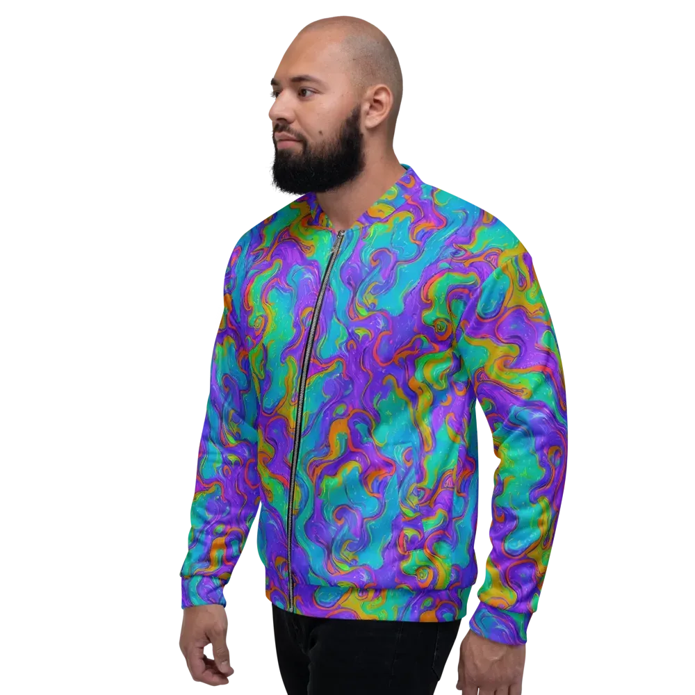 Aurora Fever on Bomber Jacket — Left