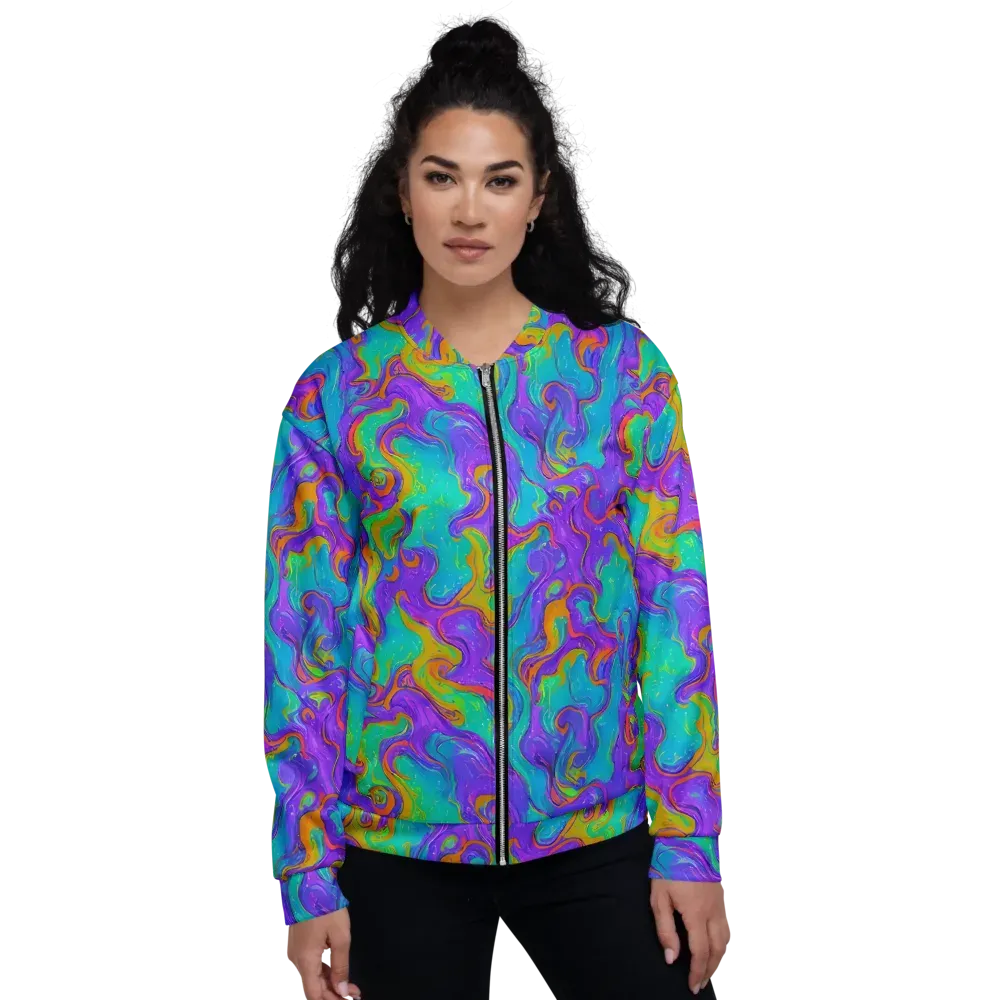Aurora Fever on Bomber Jacket — Front