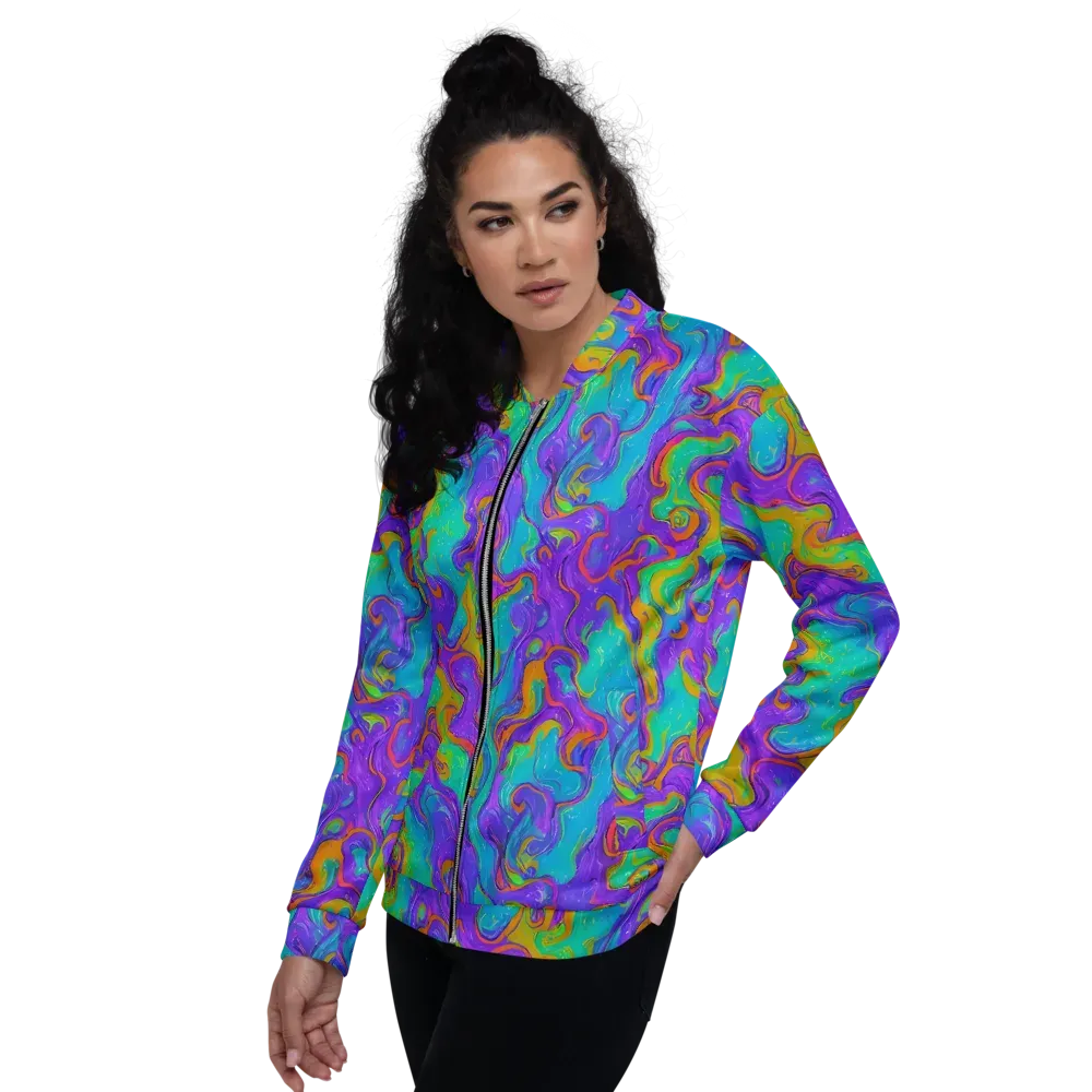 Aurora Fever on Bomber Jacket — Left