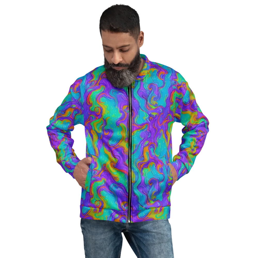 Aurora Fever on Bomber Jacket — Front