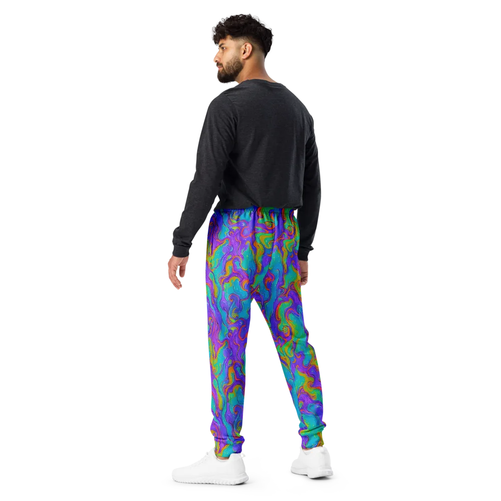 Aurora Fever on Men's Joggers — Back
