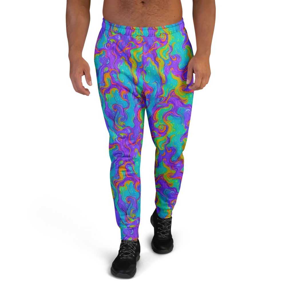 Aurora Fever on Men's Joggers — Front