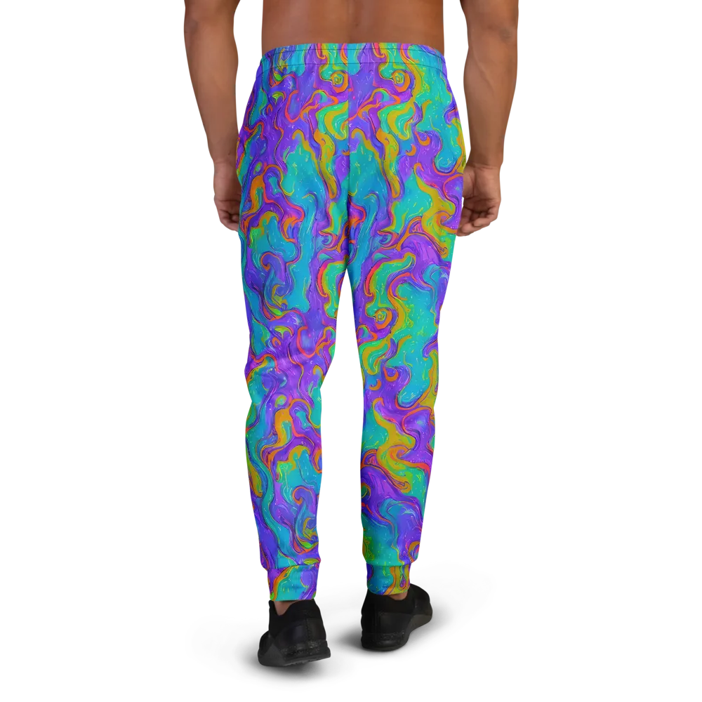 Aurora Fever on Men's Joggers — Back