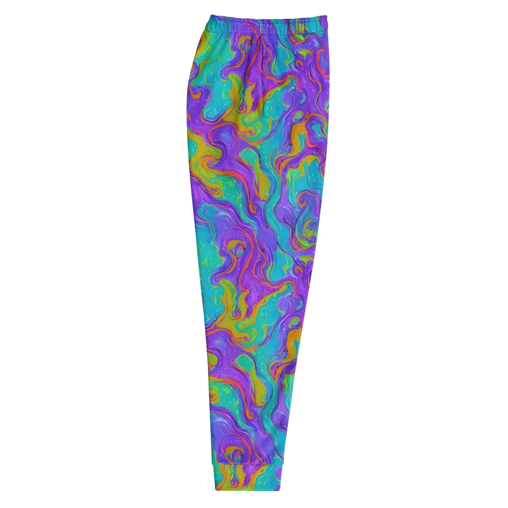 Aurora Fever on Men's Joggers — Right