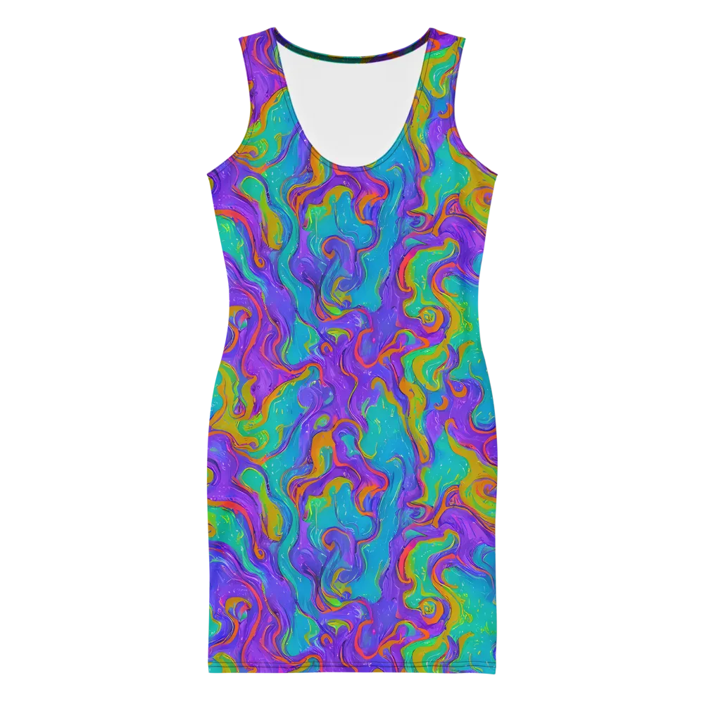 Aurora Fever on Bodycon Dress — Front