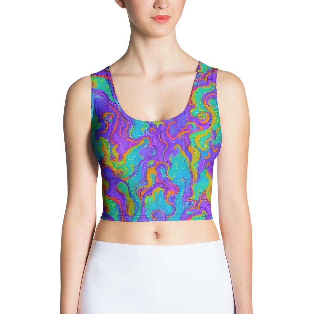 Aurora Fever on Crop Top — Front