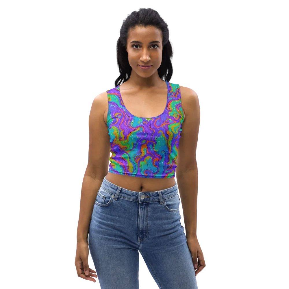 Aurora Fever on Crop Top — Front