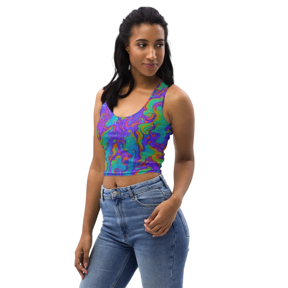 Aurora Fever on Crop Top — Left Front