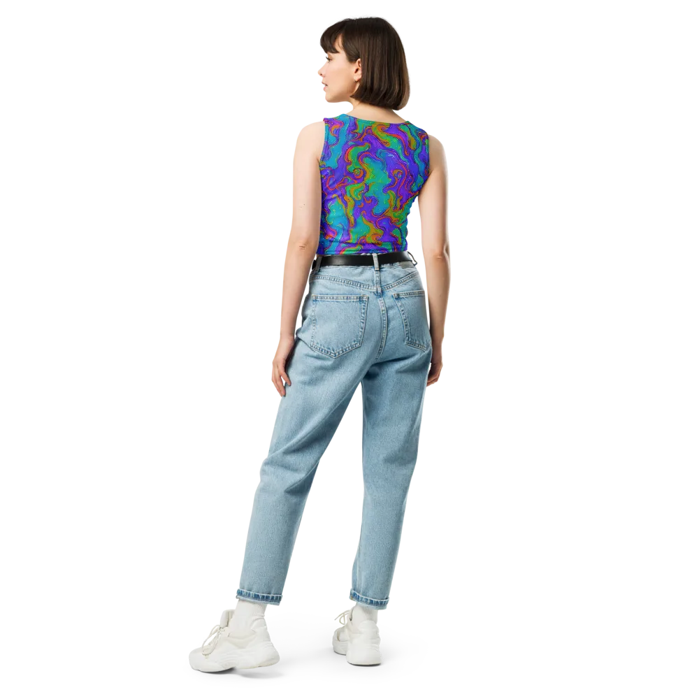 Aurora Fever on Crop Top — Back