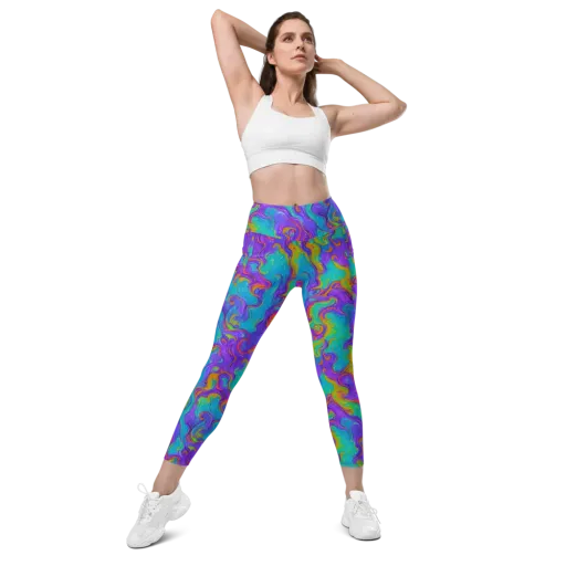 Aurora Fever on a Leggings with Pockets